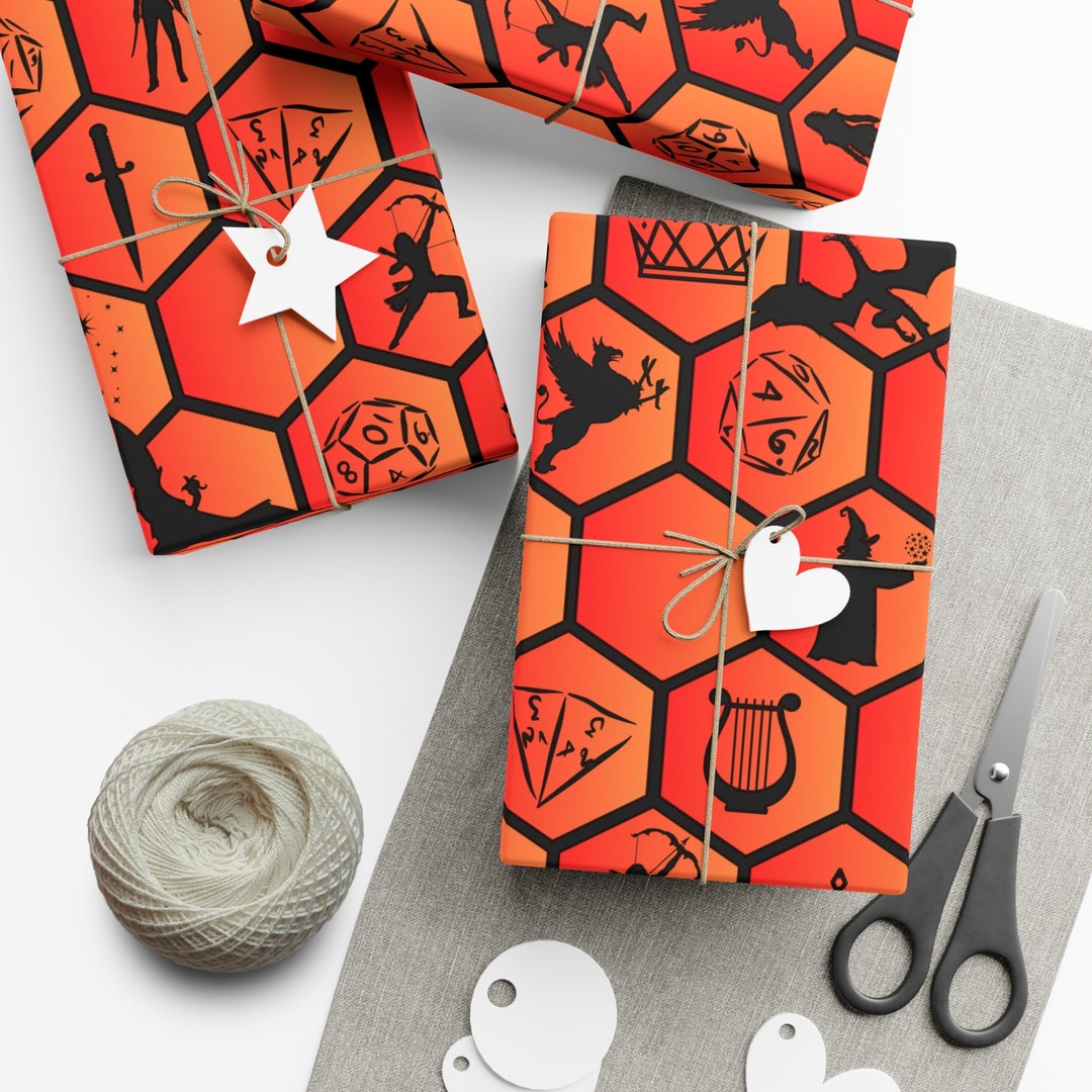 D&D Dungeons and Dragons Gift Wrap Papers - Etsy