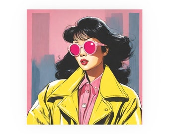 ジュビリー コミック アート - X-men ファンアート、ビンテージ アート ポスター、ビンテージ スタイル ウォール アート、サテンおよびアーカイブ マット ポスター