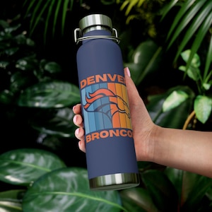 Denver Broncos Tumbler - Copper Vacuum Insulated Bottle, 22oz