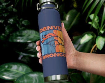 Denver Broncos Tumbler - Copper Vacuum Insulated Bottle, 22oz