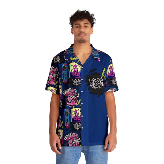 Spider Punk Men's Hawaiian Shirt - Etsy