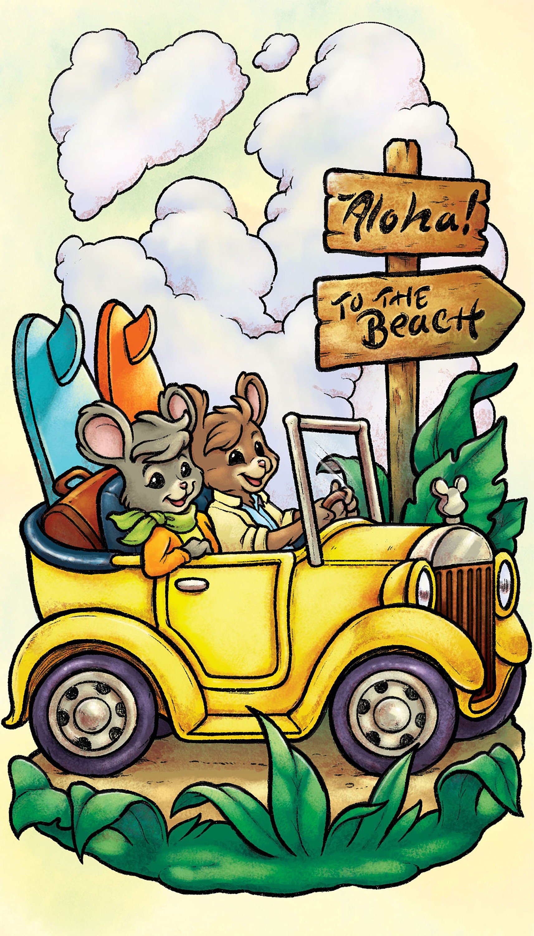 Island Cuties Adult Coloring Book Etsy