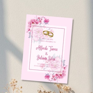 Watercolor Wedding Invitation | Artistic Printable Invite | Customizable Template | Instant Download