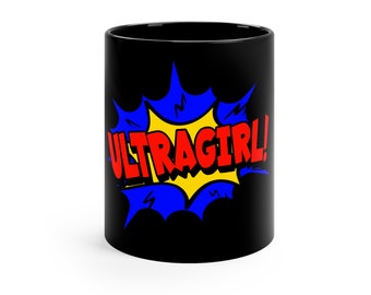 UltraGirl Comic black mug