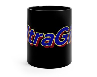 UltraGirl official logo black mug