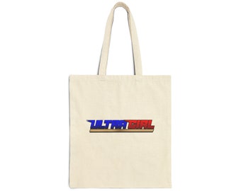 UltraGirl cotton canvas tote bag