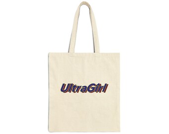 UltraGirl cotton canvas tote bag