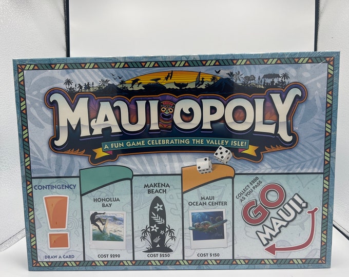 Maui Opoly Board Game, Hawaii Etsy
