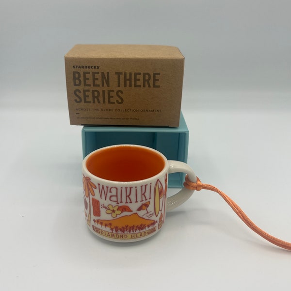 Starbucks Been There Series Waikiki Hawaii Ornament 2oz ---This is NOT the 14oz Coffee Mug---