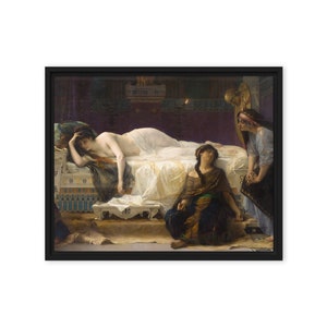 Phèdre (1880) by Alexandre Cabanel - Framed Canvas Art Print 16&quot; x 20&quot; | 40 cm x 50 cm