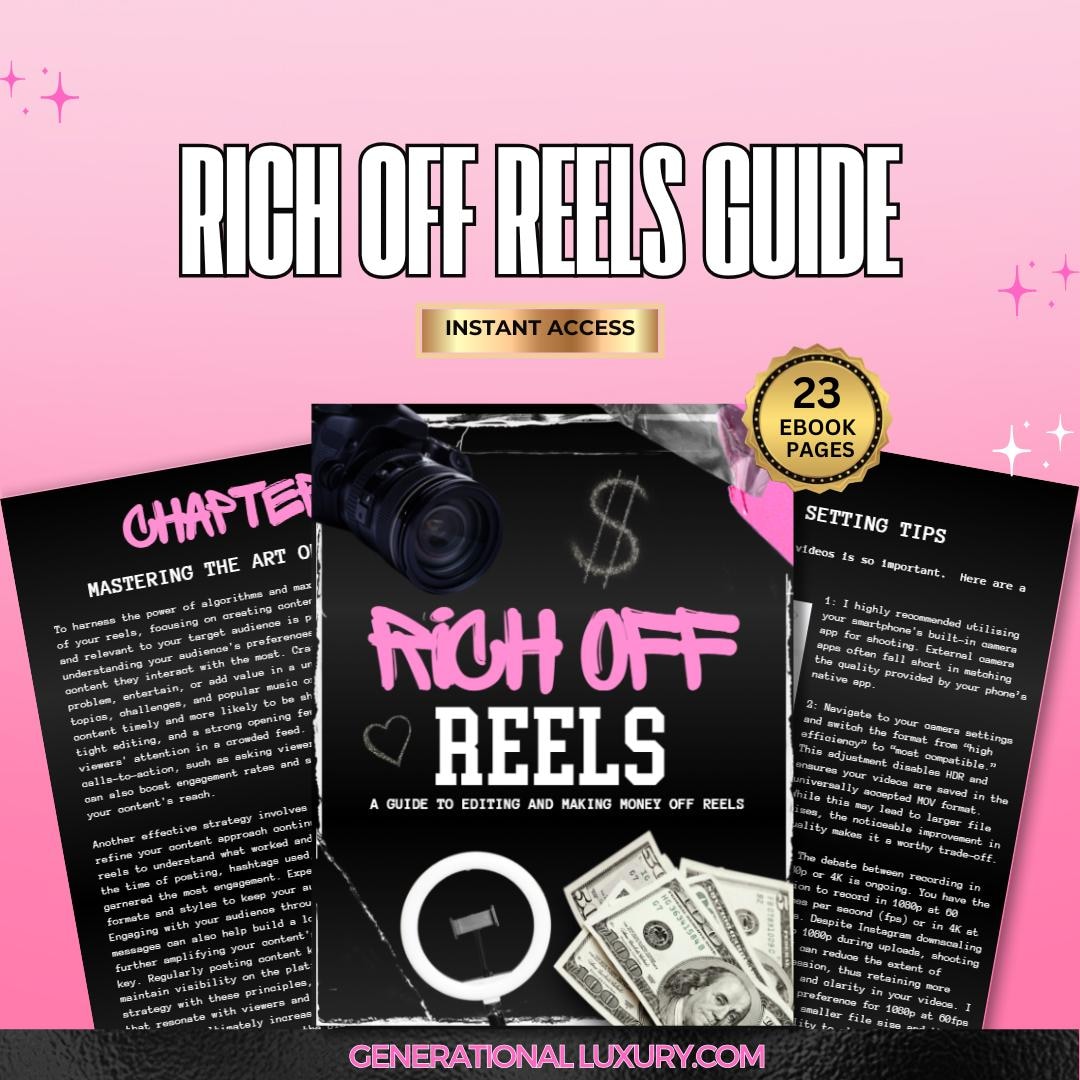 Rich off Reels Guide | Viral Reels Strategy | Instagram Ebook | Make ...