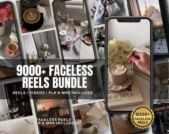 9000+ gezichtsloze haspels | Canva-sjablonen, PLR + MRR