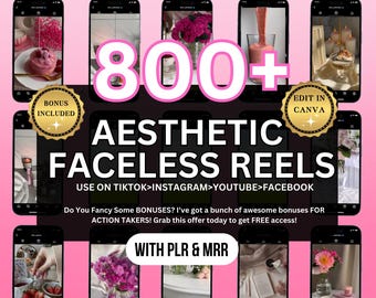 Faceless Reels • 800+ Social Media Videos (PLR MRR)