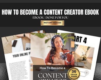 eBook per creatori di contenuti / PLR MRR, Canva modificabile (PDF)