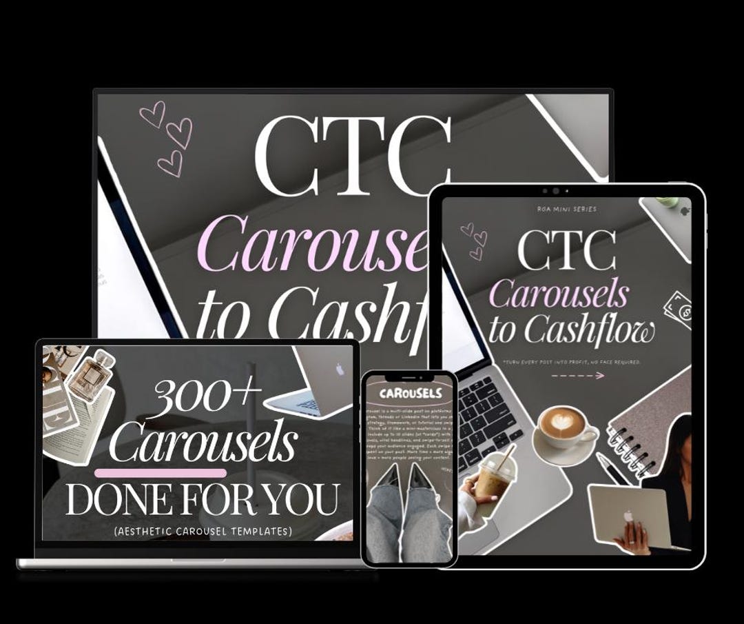 How to Grow Your Brand Carousels| Instagram Carousels Book Templates ...