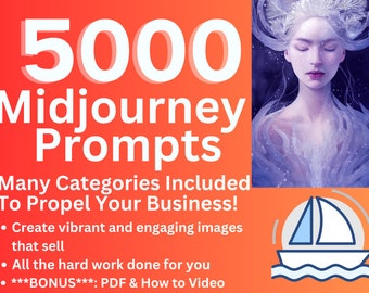 Oltre 5000 spunti artistici di intelligenza artificiale per il viaggio di metà viaggio: guida e video (download digitale)