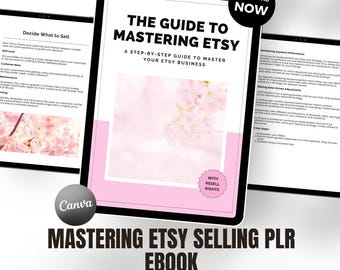 Mastering Etsy Selling PLR Ebook | Canva Editable Guide (PDF)