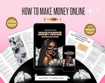 Make Money Online Ebook: Passive Income Roadmap (Canva Template, PLR/MRR)