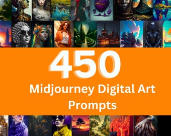 450 propuestas artísticas de IA para mitad de camino • Inspiración artística digital (Descarga digital)