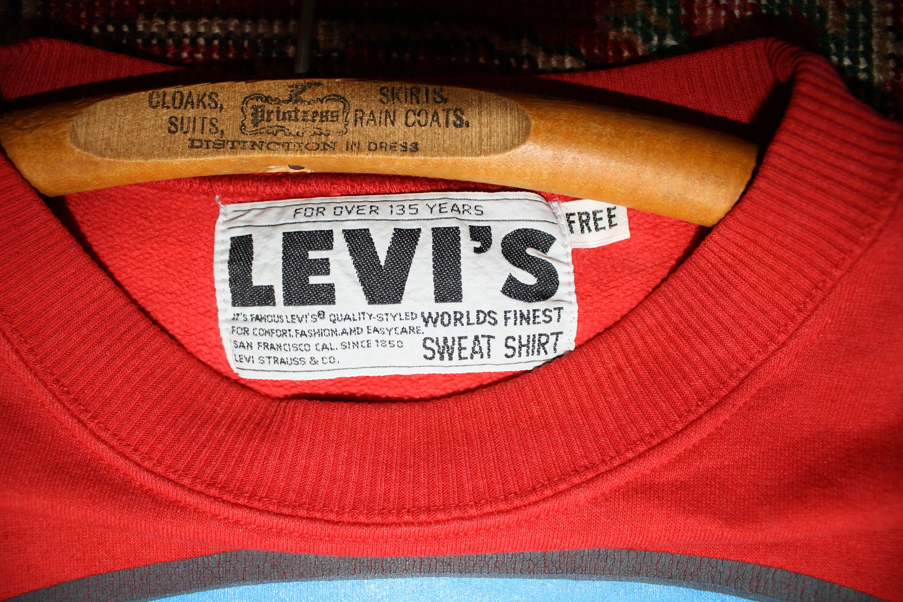 Sweat Vintage Levi's 501 Reasons Street Fleece - Taille M - Blanc - Occasion Très Bon État