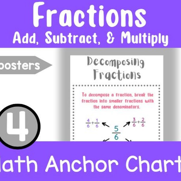 Math Anchor Charts 4th Grade - Etsy