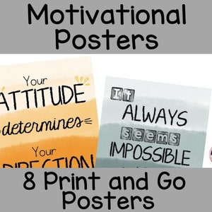 Motivational Posters for the Classroom