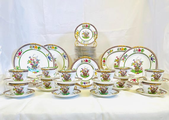 Copeland Spode Old Bow Harrods Service for 12 - Etsy
