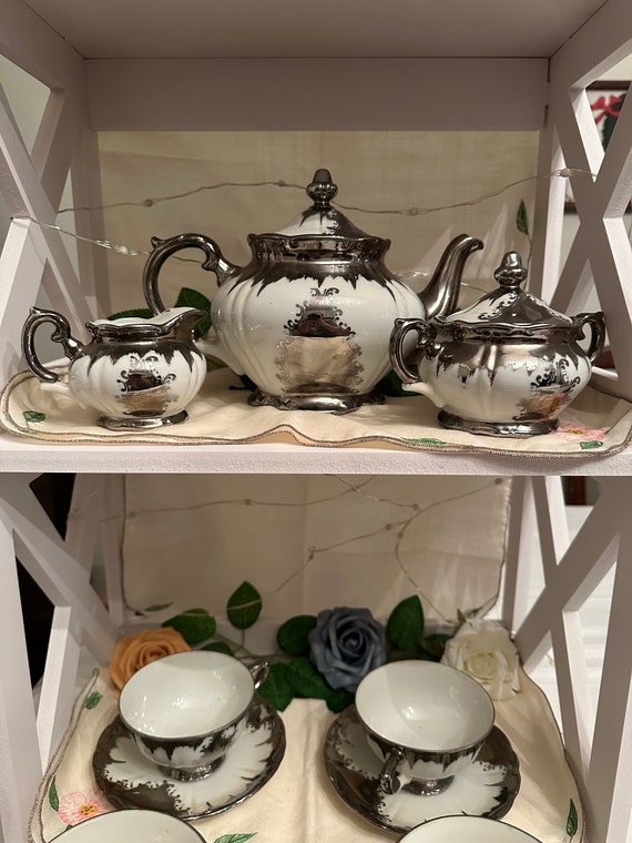 Piattino decorativo in ceramica Kutani con disegno di gru - Ceramica