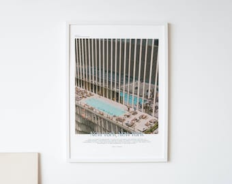 Nueva York, impresión artística de fotografía de Nueva York, arte de pared de Nueva York, póster minimalista, arte de Nueva York, decoración de Nueva York, arte de pared retro, fotografía cinematográfica