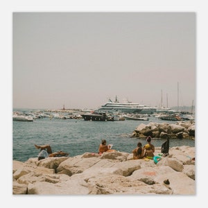 Warm Days + Warm Tones in Napoli, Italy Poster Print Square Wall Art Wall Decor Poster Print Photography Art Retro Style Photo Europe Poster