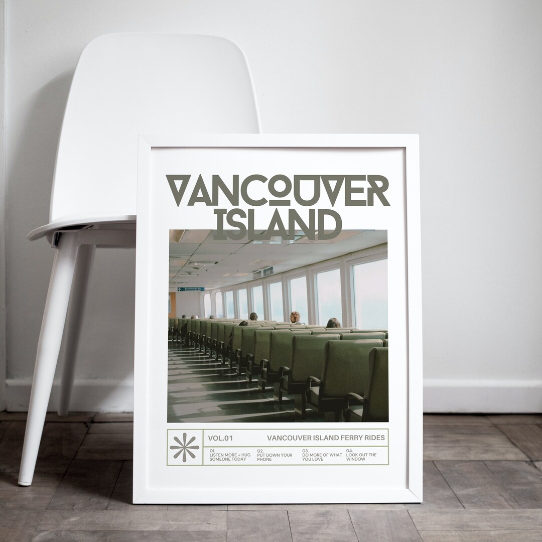 Vancouver Island Retro Photography Print Vancouver Ferry Rides