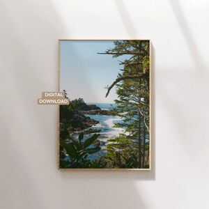 Blues + Greens Vancouver Island Digitaler Download | Fotografie, Wandkunst, sofortiger Download, Ucluelet Tofino Kunstdruck British Columbia Poster