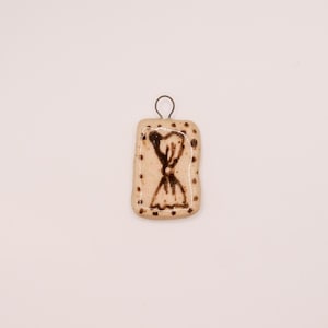 Bow Tie Pasta - Handmade Ceramic Charm Pendant | Handmade Jewelry, Gift for Her, Charm Necklace Pendant, Italian Food Inspired Jewellery