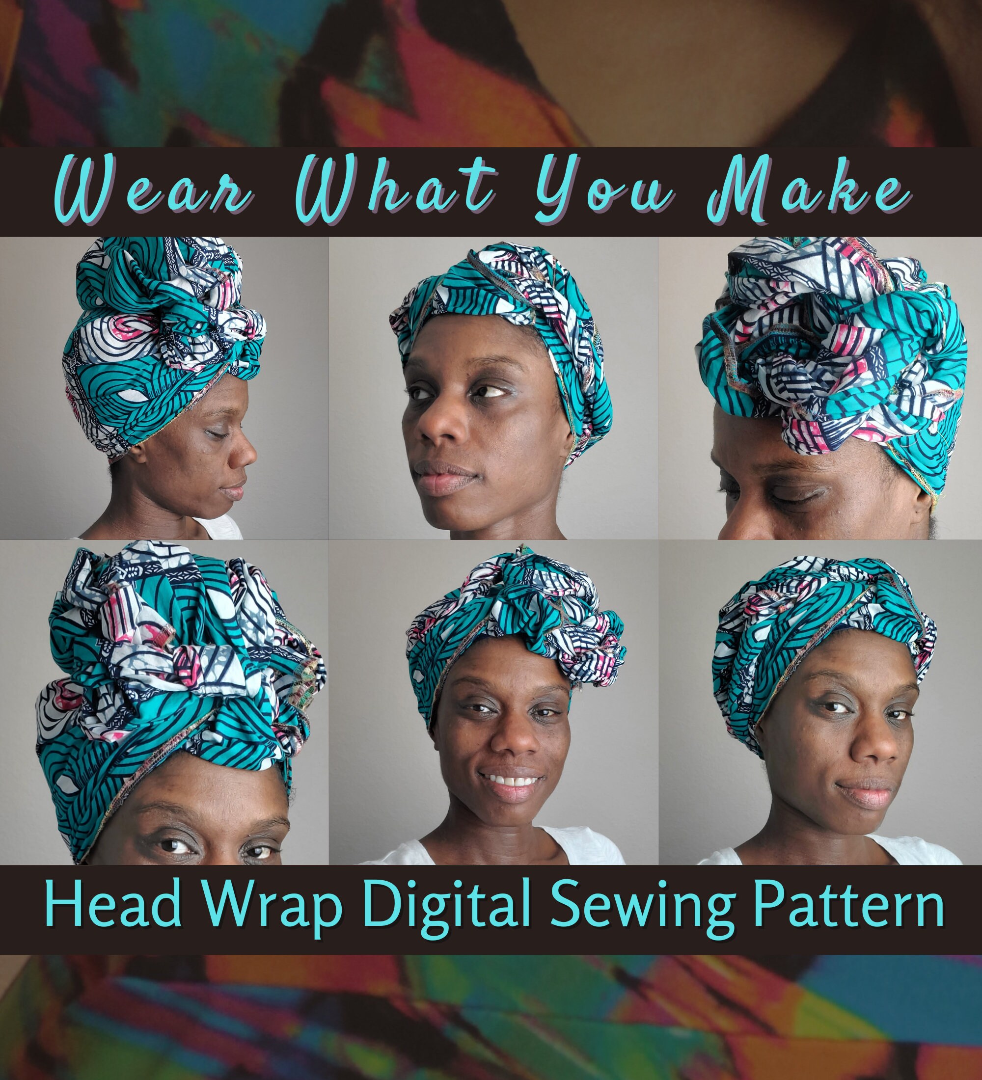 Satin-lined Head Wrap Sewing Pattern - Etsy