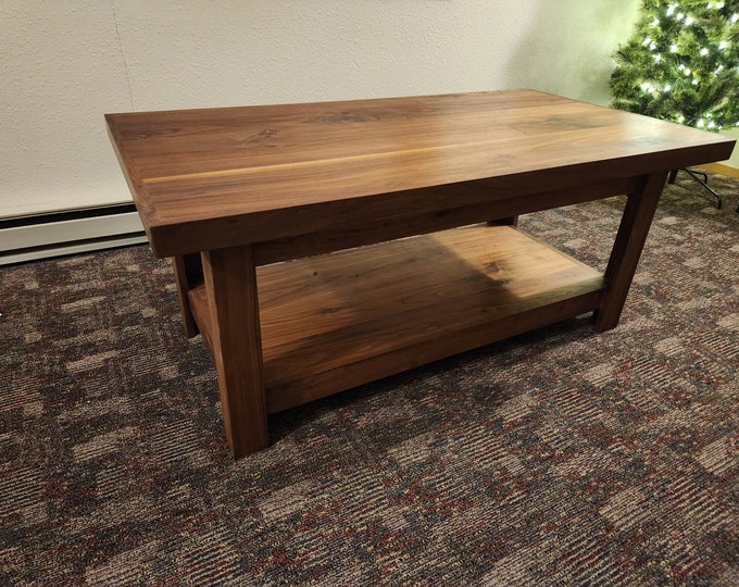DIY Coffee Table with Hidden Storage Woodworking Project Build Instructions