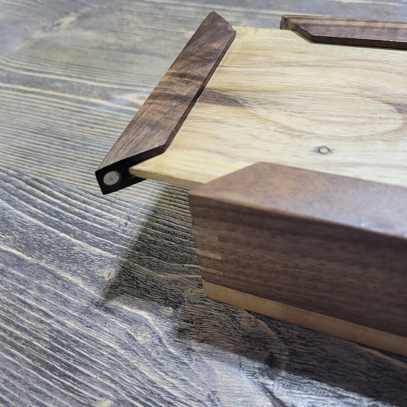 Walnut Keepsake Box, Hardwood Sliding Lid, Velvet Lining - Etsy