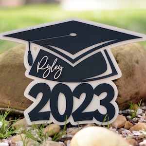 Gepersonaliseerde afstudeerfoto prop-bord: 2024 Grad Keepsake