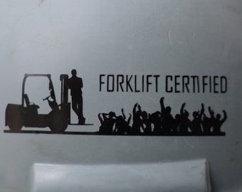 Carretilla elevadora certificada / calcomanía divertida para cascos