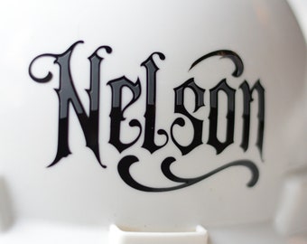 Custom Name Hardhat Decal Sticker