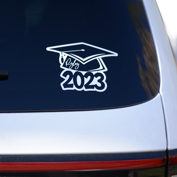 Custom Graduation Car Decal Sticker | 2024 Grad Gift