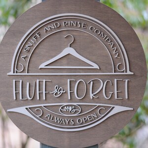 Fluff Sign Fluff and Forget, Funny Laundry Sign Digital Download, Vinyl Sign ...