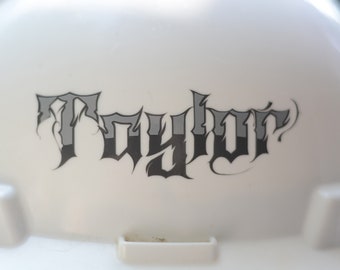 Custom Name Hardhat Decal Sticker