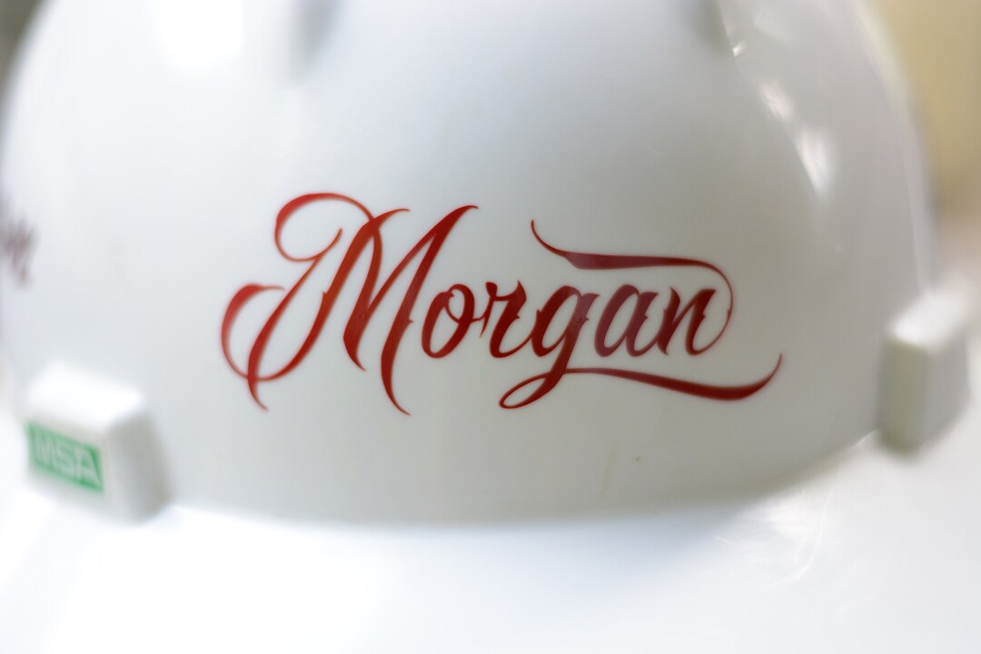 Custom Name Hardhat Decal Sticker Etsy