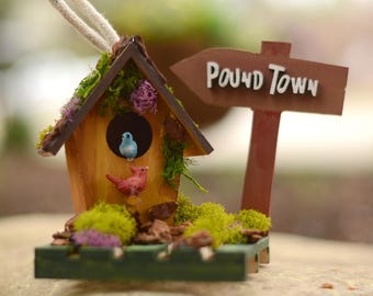 Casita para pájaros de Pound Town: Decoración divertida y sarcástica, regalo para parejas