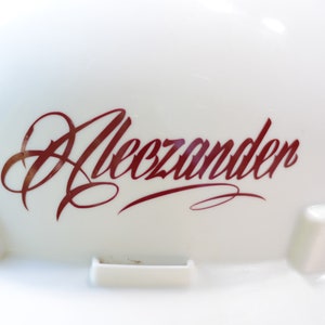 Sticker pour casque de sécurité avec nom personnalisé