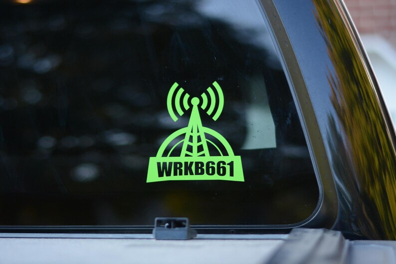 Call Sign Sticker Custom Callsign Car Truck Decal Sticker, Antenna, Radio, Amateur - Etsy