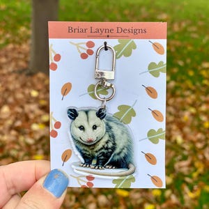 Possum Keychain | Possum Gifts | Possum | Trash Panda Keychain | Trash Panda Gifts | Possum Acrylic Keychain | Possum Lover
