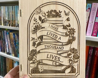 Wooden Bookmark Storage Box | Bookmark Holder | Wooden Book Box | Bookmark Storage Box | Bookmark Box | Storage For Bookmarks | Book Gifts