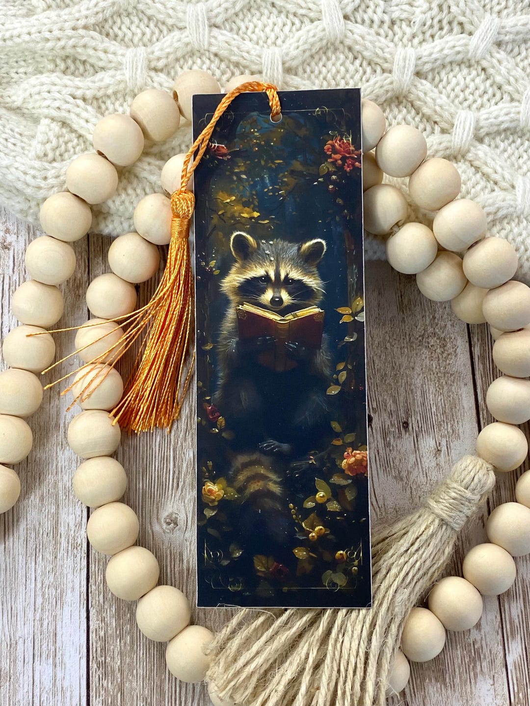 Raccoon Bookmark | Reading Gifts | Raccoon Gifts | Raccoon Lover ...