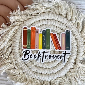 Booktrovert Sticker | Book Lover Gifts | Book Lover Stickers | Reader Gifts | Reading Gifts | Reading Stickers |